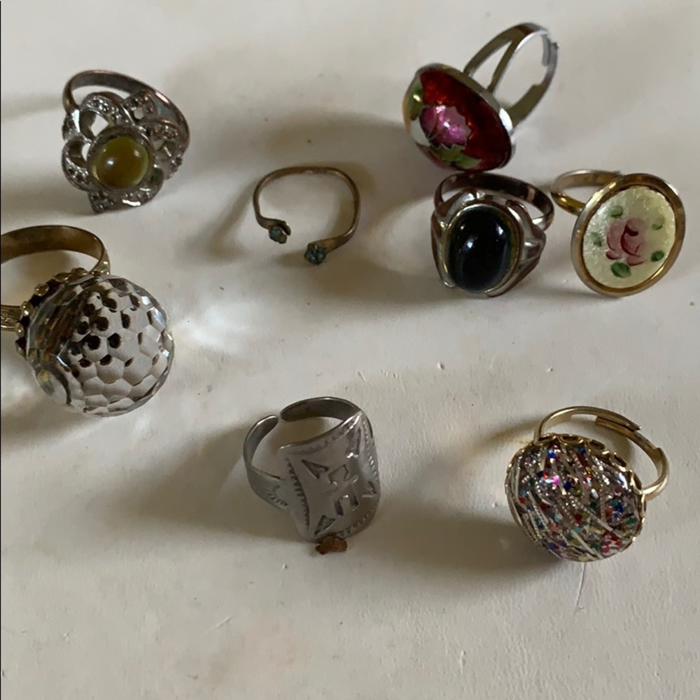 Vintage adjustable rings- whole lot